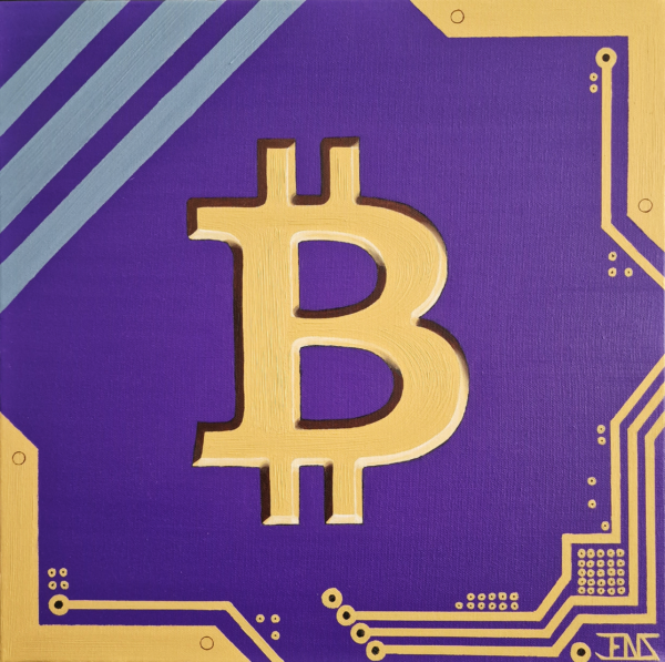 Bitcoin - 40x40cm