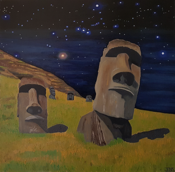 Moai - 50x50cm